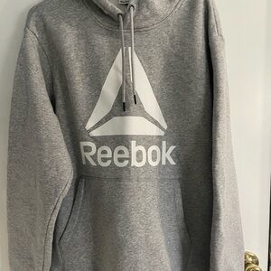 Reebok Men's Gray Hoodie in size Large
